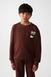8-14 Yaş Nature Performance Erkek Çocuk Eşofman Takım -Metalik Koyu Bordo