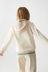4-8 Yaş Cotton Meğsi Kız Çocuk Eşofman Takım -Krem