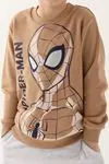 3-9 Yaş Lisanslı Spıder-Man Erkek Çocuk Takım -Camel