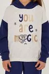 2-15 Yaş You Are Magic  Kız Çocuk Eşofman Takım -Lacivert