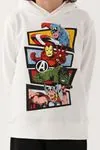 3-9 Yaş Lisanslı Avengers Erkek Çocuk Takım -Ekru
