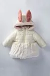 9-24 Aylık Mara Lina Kız Bebek Mont -Ekru