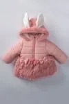 9-24 Aylık Mara Lina Kız Bebek Mont -Pembe