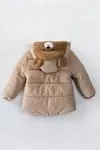 1-5 Yaş Animals Bear Erkek Çocuk Mont -Bej