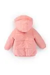 1-5 Yaş Ayıcıklı Yumoş Kız Çocuk Mont -Pembe