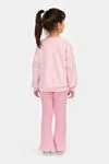 4-7 Yaş Berceste Kız Çocuk Taytlı Takım -Pembe