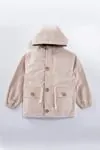 10-14 Yaş Cool Fashion Erkek Çocuk Su İtici Trençkot -Bej