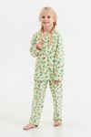 6-9 Yaş Avakado Kız Çocuk Pijama Takım -Yeşil
