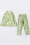 6-9 Yaş Cotton Fashion Erkek Çocuk Pijama Takım -Yeşil