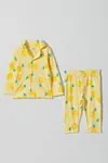 6-18 Aylık Cotton Sleep Erkek Bebek Pijama Takım -Sarı