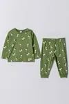 6-18 Aylık New Cotton Sleep Erkek Bebek Pijama Takım -Haki