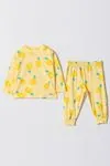 6-18 Aylık New Cotton Sleep Erkek Bebek Pijama Takım -Sarı