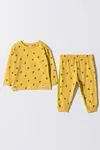 6-18 Aylık New Cotton Sleep Erkek Bebek Pijama Takım -Hardal