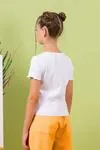 9-14 Yaş Thre Convenience Kız Çocuk T-Shırt -Oranj