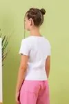 9-14 Yaş Thre Convenience Kız Çocuk T-Shırt -Pembe