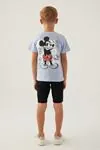 3-9 Yaş Lisanslı Mickey Mouse Erkek Çocuk Takım -Mavi