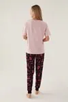 Anne Lisanslı Barbie Bayan Takım -Pembe