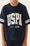 4-15 Yaş Lisanslı Us Polo ASSN Erkek Çocuk Takım -Lacivert