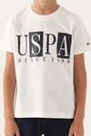 4-15 Yaş Lisanslı Us Polo ASSN Erkek Çocuk Takım -Ekru