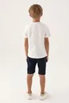 4-15 Yaş Lisanslı Us Polo ASSN Erkek Çocuk Takım -Ekru