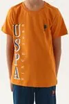 4-15 Yaş Lisanslı Us Polo ASSN Erkek Çocuk Takım -Oranj Kiremit