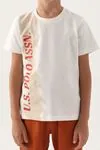 4-15 Yaş Lisanslı Us Polo ASSN Erkek Çocuk Takım -Ekru