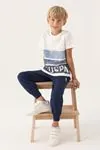 4-15 Yaş Lisanslı Us Polo ASSN Erkek Çocuk Takım -Ekru