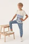 4-15 Yaş Lisanslı Us Polo ASSN Erkek Çocuk Takım -Bej
