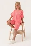 4-15 Yaş Lisanslı Us Polo ASSN Kız Çocuk Takım -Neon Pembe