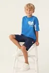 4-15 Yaş Lisanslı Us Polo ASSN Erkek Çocuk Takım -Mavi