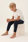 4-15 Yaş Lisanslı Us Polo ASSN Erkek Çocuk Takım -Ekru