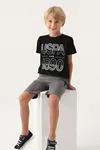 4-15 Yaş Lisanslı Us Polo ASSN Erkek Çocuk Takım -Siyah