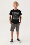 4-15 Yaş Lisanslı Us Polo ASSN Erkek Çocuk Takım -Siyah