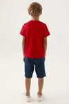 4-15 Yaş Lisanslı Us Polo ASSN Erkek Çocuk Takım -Kırmızı