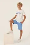 4-15 Yaş Lisanslı Us Polo ASSN Erkek Çocuk Takım -Ekru