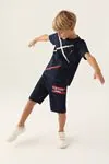 4-15 Yaş Lisanslı Us Polo ASSN Erkek Çocuk Takım -Koyu Lacivert