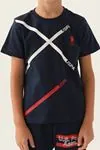 4-15 Yaş Lisanslı Us Polo ASSN Erkek Çocuk Takım -Koyu Lacivert
