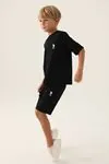 4-15 Yaş Lisanslı Us Polo ASSN Erkek Çocuk Takım -Siyah