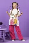 9-14 Yaş Friends Kız Çocuk Takım -Ekru