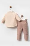 2-5 Yaş Franky Natural Erkek Çocuk Takım -Tatlı Kahve