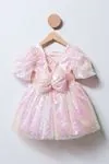 2-5 Yaş Sugar Candy Kız Çocuk Elbise -Pembe