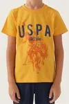 4-15 Yaş Lisanslı Us Polo ASSN Erkek Çocuk Takım -Hardal