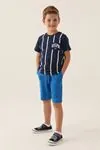 4-15 Yaş Lisanslı Us Polo ASSN Erkek Çocuk Takım -Lacivert