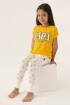 4-15 Yaş Lisanslı Us Polo ASSN Kız Çocuk Takım -Sarı