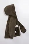 6-10 Yaş Awesome Erkek Çocuk Su İtici Yağmurluk -Haki