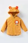 1-5 Yaş Baby Lion Erkek Çocuk Su İtici Yağmurluk -Hardal