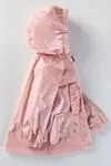 1-5 Yaş Cat Flower Su İtici Kız Çocuk Yağmurluk -Pembe