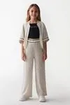 8-14 Yaş All Style Best Kız Çocuk 3'Lü Takım -Krem-