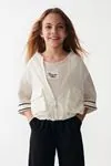 8-14 Yaş All Style Stayon Kız Çocuk 3'Lü Takım -Krem-
