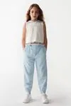 8-14 Yaş All Style Kız Çocuk Pantolonlu Takım -Mavi-